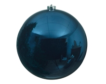 PALLINA DI NATALE BLU NOTTE LUCIDA  20 CM