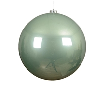 PALLINA DI NATALE VERDE MENTA 14 CM