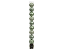 PALLINE DI NATALE VERDE MENTA OPACHE GLITTER LUCIDE 10PZ 6CM