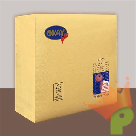 TOVAGLIOLI 38X38 2V PUNTA/PUNTA CHAMPAGNE 40PZ