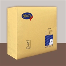TOVAGLIOLI 38X38 2V PUNTA/PUNTA CHAMPAGNE 40PZ