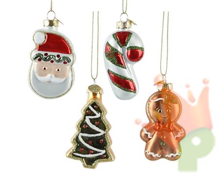 PENDENTE NATALIZIO FIGURE BISCOTTI 1 PZ ASSORTITO