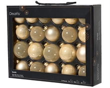 PALLINE DI NATALE PERLA ASSORTITE 21PZ 7 CM