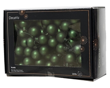 PALLINE DI NATALE A GRAPPOLO VERDE PINO OPACO 2 CM 12 PZ