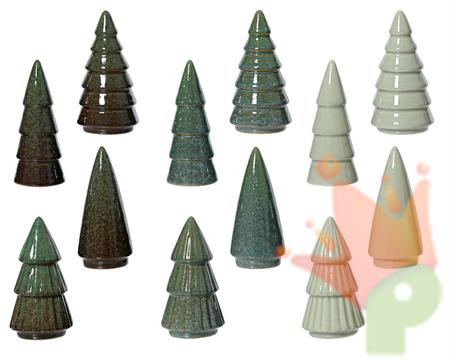 ALBERO IN PORCELLANA LUCIDA H. 10 CM 12 ASS