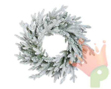 GHIRLANDA FUORIPORTA INNEVATA NORWAY D.50 X H. 10 CM