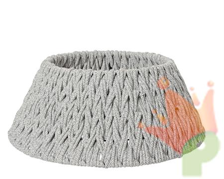 COPRIBASE PER ALBERO DI NATALE IN TESSUTO BIANCO D.57XH.25 CM