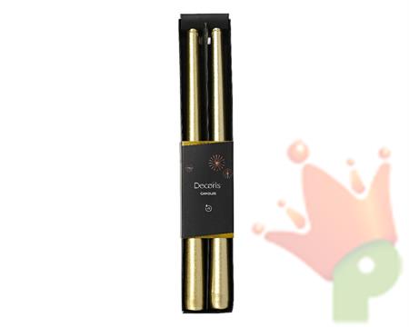 CANDELA ORO 30 CM 2 PZ
