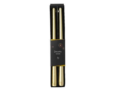 CANDELA ORO 30 CM 2 PZ