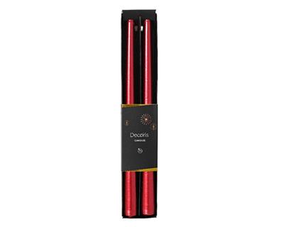 CANDELA ROSSO MERAL H. 30 CM 2 PZ