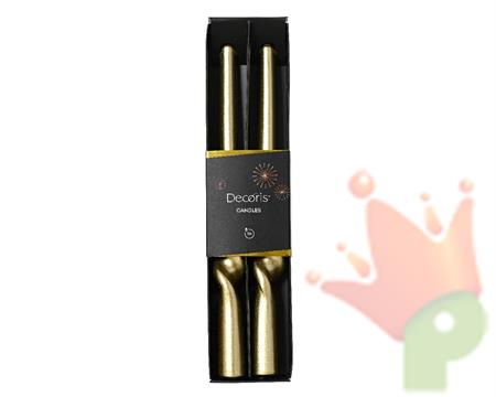 CANDELE ORO H.25 CM 2 PZ