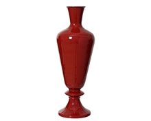 VASO IN FERRO SMALTATO BORDEAUX H.57X20 CM