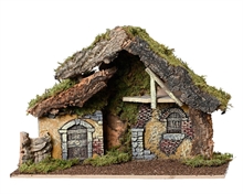 CAPANNA PER NATIVITA' IN LEGNO H.29X19X43 CM