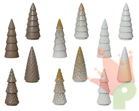 ALBERO IN PORCELLANA LUCIDA H.20,7 CM 1 PZ ASSORTITO