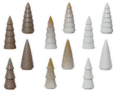 ALBERO IN PORCELLANA LUCIDA H.20,7 CM 1 PZ ASSORTITO