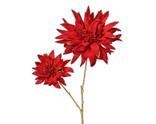 DALIA ROSSO GLITTER  SU STELO H. 75 CM
