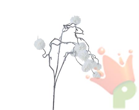 RAMO CON PALLINE DI COTONE H.69 CM