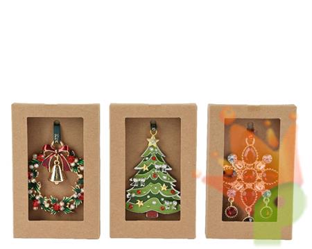 PENDENTE FIGURA NATALIZIA 6X6X0,5 CM 1 PZ ASSORTITO