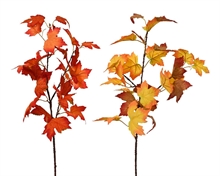 RAMO FOGLIE D'ACERO ARANCIONI / GIALLE H.90 CM