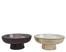 ALZATINA IN VETRO H.11X26 CM ASSORTITA