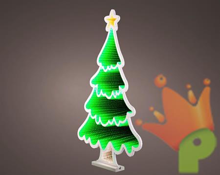 FIGURA LUMINOSA ALBERO DI NATALE 231LED MULTICOLOR/BIANCOFREDDO