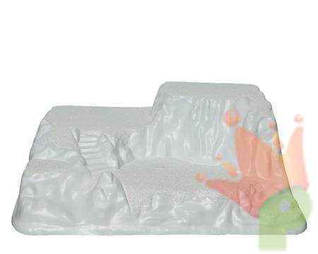 MONTAGNA DI PLASTICA BIANCA H.20X55X40 CM