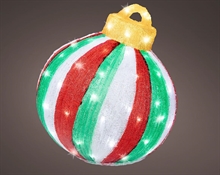 PALLINA IN ACRILICO LUMINOSA 80 LED BIANCO FREDDO H.39X35X34 CM