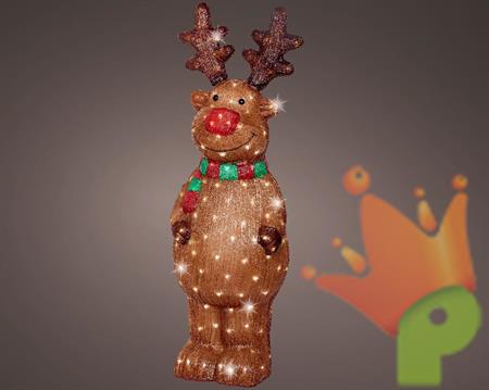 RENNA LUMINOSA IN ACRILICO 180 LED BIANCO FREDDO H.115X36X33CM