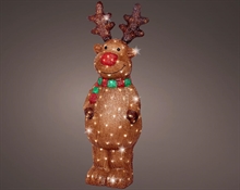 RENNA LUMINOSA IN ACRILICO 180 LED BIANCO FREDDO H.115X36X33CM