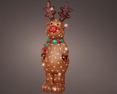 RENNA LUMINOSA IN ACRILICO 180 LED BIANCO FREDDO H.115X36X33CM