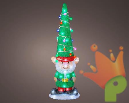 ELFO ACRILICO LUMINOSO 60 LED BIANCO FREDDO H.60X19X12,5CM