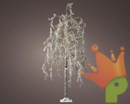 ALBERO LUMINOSO 600 LED BIANCO CALDO H 180 CM