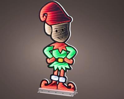 FIGURA LUMINOSA ELFO 294 LED MULTICOLOR H.60X40X1,3CM