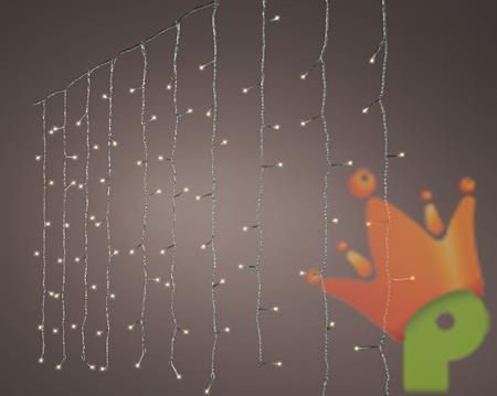 LUCI DI NATALE A TENDA 240 LED BIANCO FREDDO H.150X225 CM