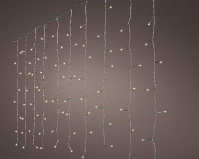 LUCI DI NATALE A TENDA 240 LED BIANCO CALDO H.150X225 CM