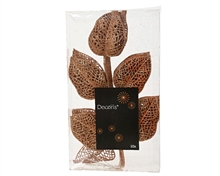 RAMETTO CON FOGLIE AMBRA GLITTER 10 PZ H.36X16X2 CM