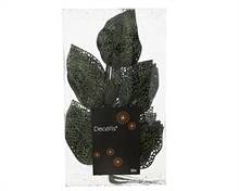 RAMETTO CON FOGLIE VERDE PINO GLITTER 10 PZ H.36X16X2 CM