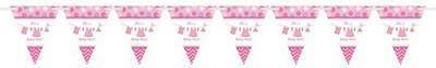 FESTONE BANDIERINE BABY SHOWER LOVE GIRL VESTITINI 4,57MT