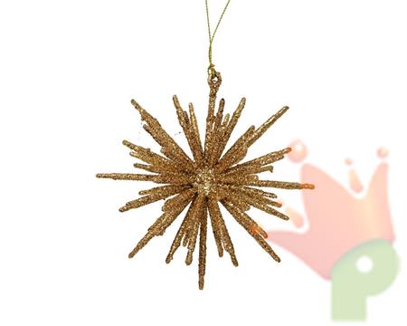 PENDENTE NATALIZIO STELLA ORO GLITTER 11,5X4CM