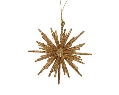 PENDENTE NATALIZIO STELLA ORO GLITTER 11,5X4CM