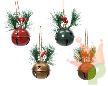 PENDENTE CAMPANELLA NATALIZIA 5 CM ASSORTITA