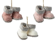 PENDENTE NATALIZIO STIVALETTI 8X8X10 CM ASSORTITO