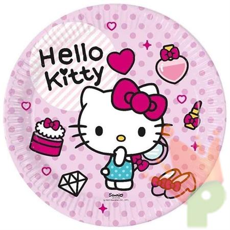 PIATTI HELLO KITTY FASHION 23 CM 8 PZ