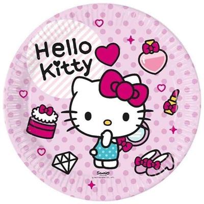 PIATTI HELLO KITTY FASHION 23 CM 8 PZ