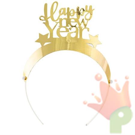 CERCHIETTI  HAPPY NEW YEAR CM 17X13 4 PZ