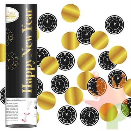 SPARACORIANDOLI HAPPY NEW YEAR ORO NERO 20 CM