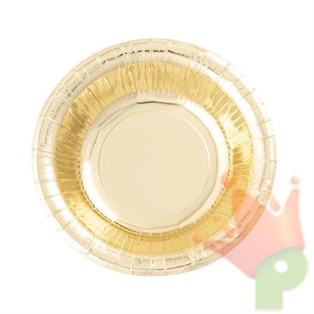 PIATTI ROTONDI ORO 24 CM 8 PZ