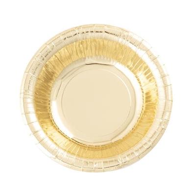 PIATTI ROTONDI ORO 24 CM 8 PZ