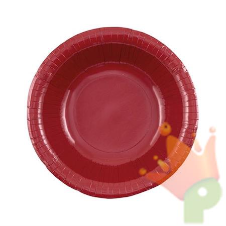 PIATTI ROTONDI BORDEAUX 24 CM 8 PZ