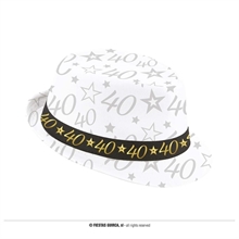 CAPPELLO GANGSTER BIANCO 40 ANNI